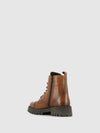Botins com Atacadores em Cognac